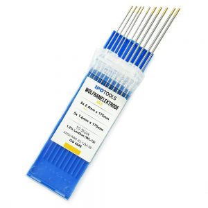 10x Wolfram Lanthan Elektroden WL15 – 1,6 Mm, Gold, Für AC/DC WIG-Schweißen