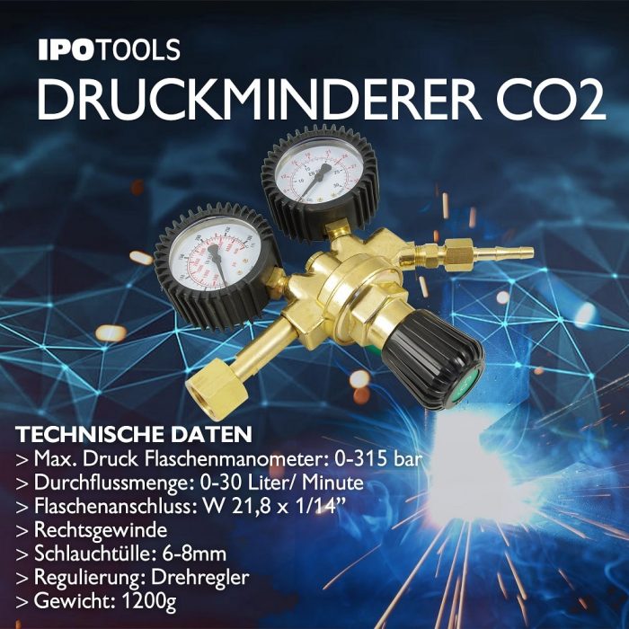 druckminderer CO2 Argon