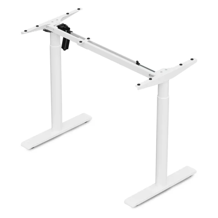 Höhenverstellbarer Schreibtisch IPOHOME STANDARD – Weiß – Schwarz  – 120x60cm – Bild 2